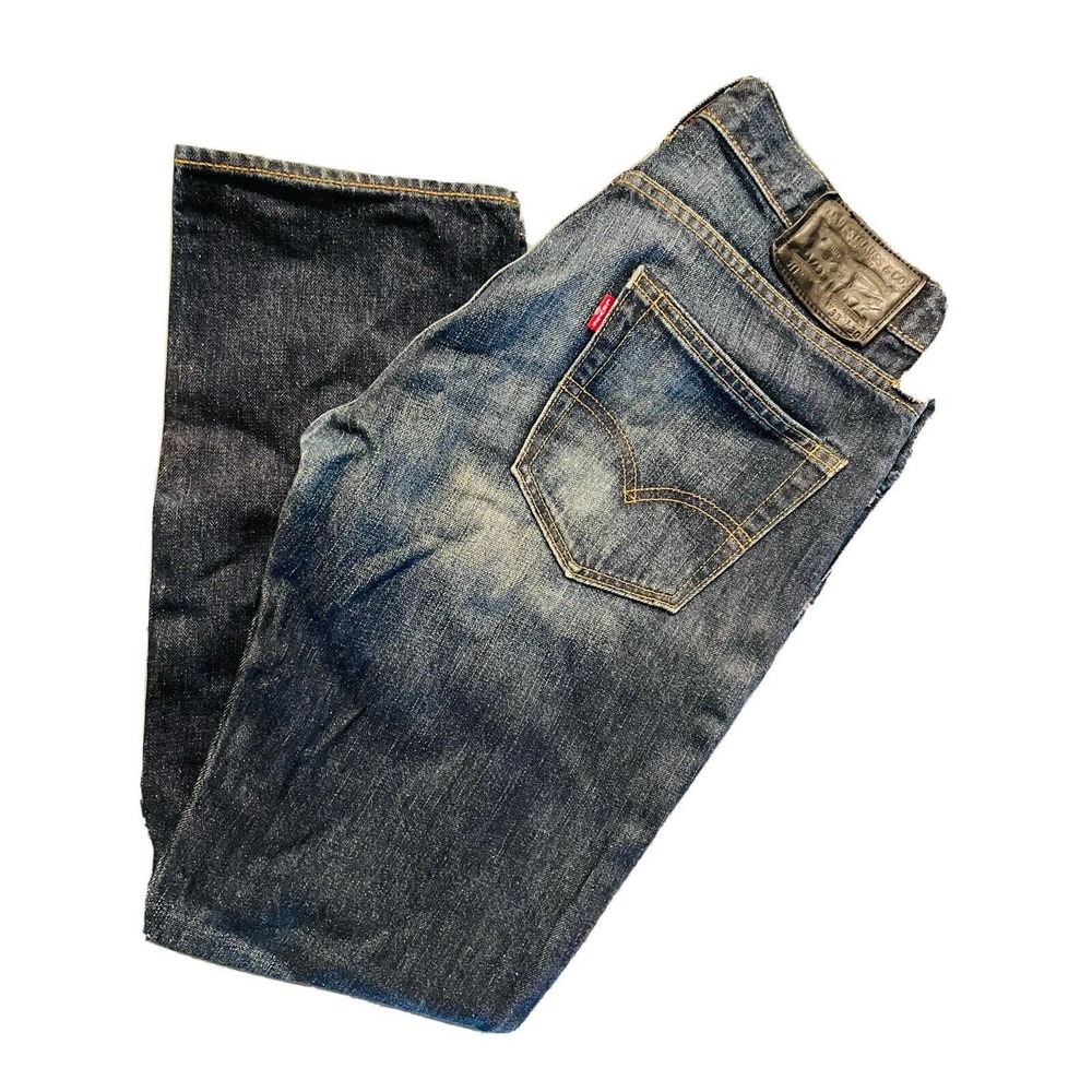 Men's Levi's 511 Slim Fit Dark Wash Blue Stretch Jeans Denim Size 33x30